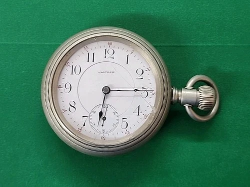 Antique 1902 Waltham Model 1883 Grade 820 Pocket Watch Silveroid 18s 15j