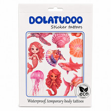 Mermaid Temporary Tattoo Stickers Kids Waterproof Ocean Sea Party Favor Sheet