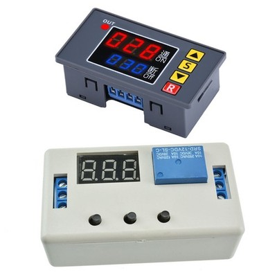 12V Automation Cycle Timer Delay Control Switch Relay Module Dual LED Display