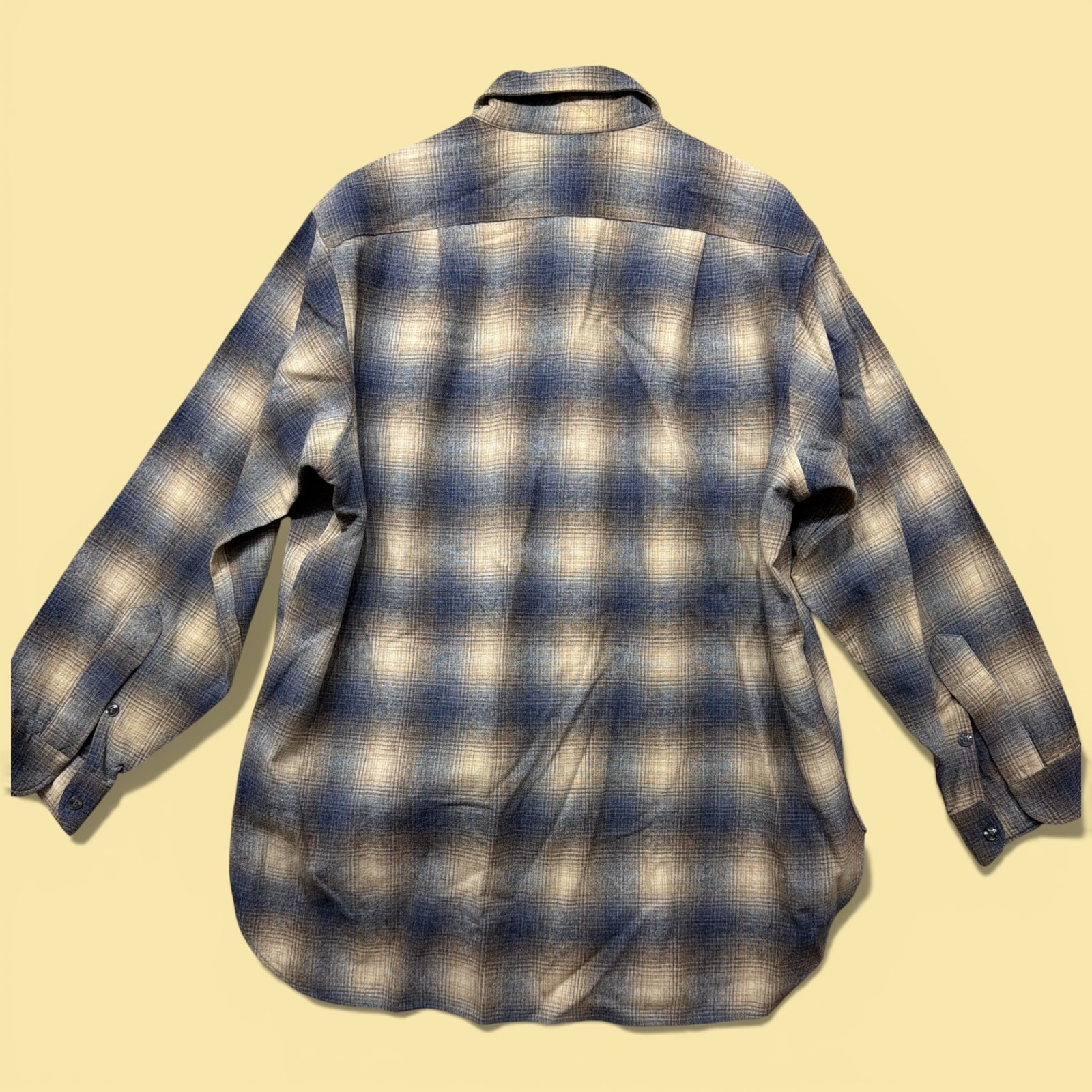 Vintage Pendleton Shadow Plaid  70s Wool Button D… - image 10