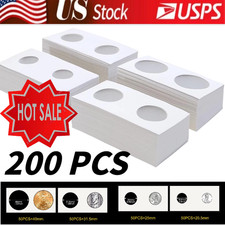 200PCS Assorted Coin Holders 2X2 Cardboard My...