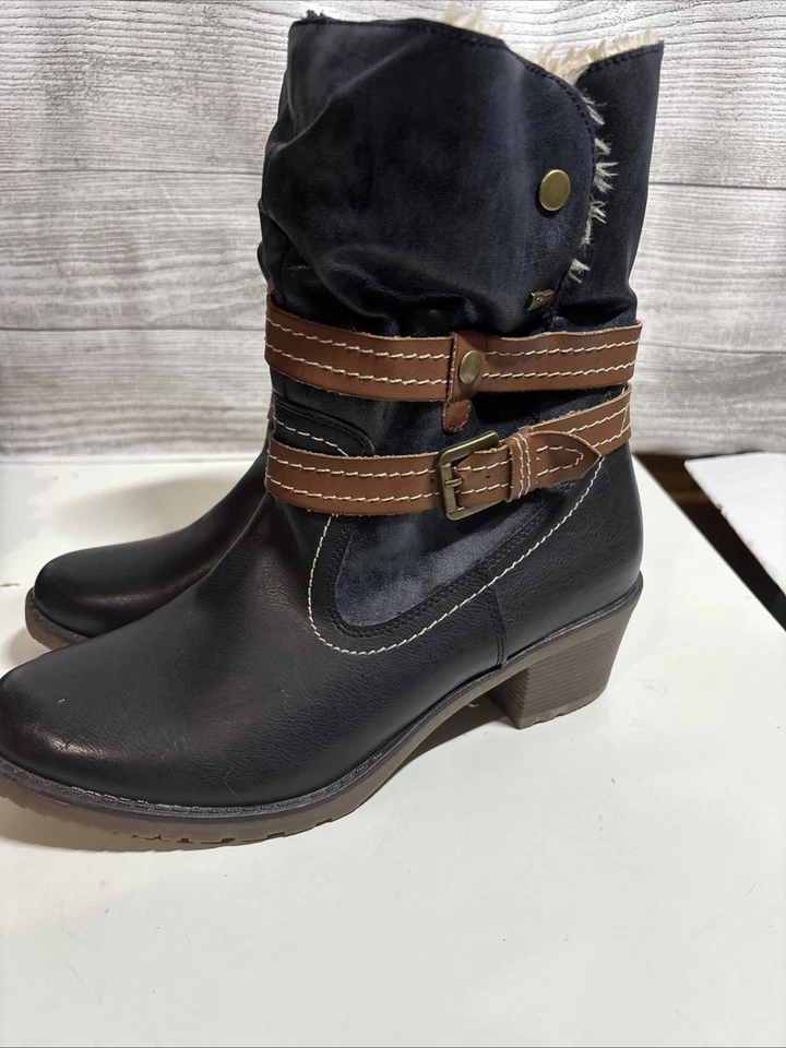 NEW Spring Step Women's Boisa Winter Boot Navy Shoes Size 42 10.5-11 - Image 4 of 4