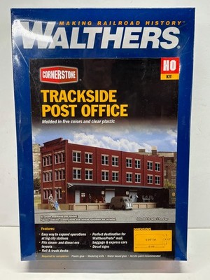 Walthers HO Trackside Post Office Cornerstone Kit. 933-4063. New!