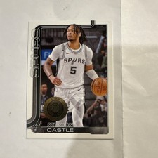 Topps 2025-26 Stephon Castle Rookie #197 San Antonio Spurs Base Basketball