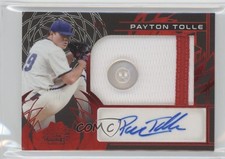 2024 Leaf Trinity Patch Black Red 1/1 Payton Tolle #PA-PT1 Patch Auto uk2
