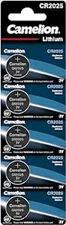 5 Camelion Cr2025 Batteries Lithium 150Mah 3V Button Dl2025 5Bl Exp 2033 New