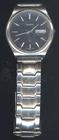 Vintage Seiko SQ Blue Dial Day Date 37mm Men's Watch NEW BATTERY