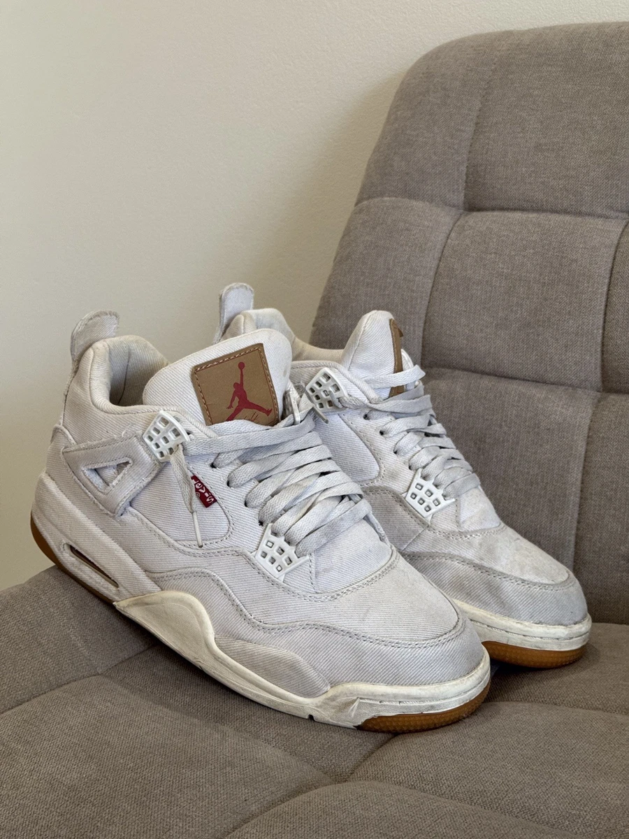 Levi's x Air Jordan 4 Retro White Denim | eBay