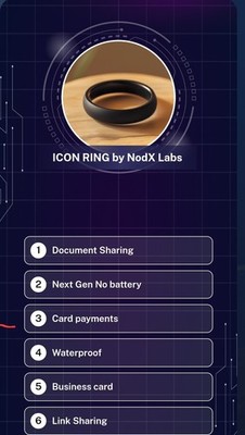 ICON Ring vy NodX Labs - Payment RingKontaktloser NFC Zahlungsring Große 8 (18)