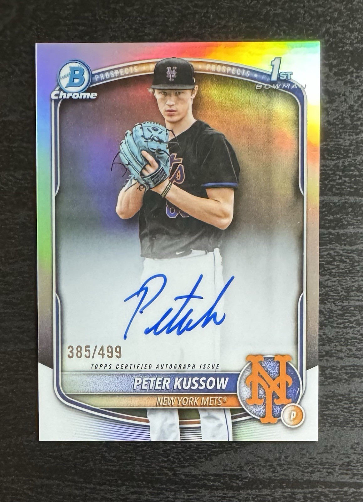 2025 Bowman Draft Chrome CPA-PK PETER KUSSOW 1st Auto /499 Silver Refractor