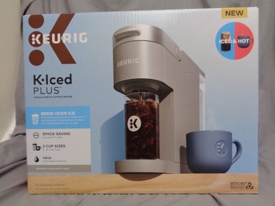 Keurig K-Express Essentials Plus Iced Single Serve K-Cup Pod Coffee Maker Silver