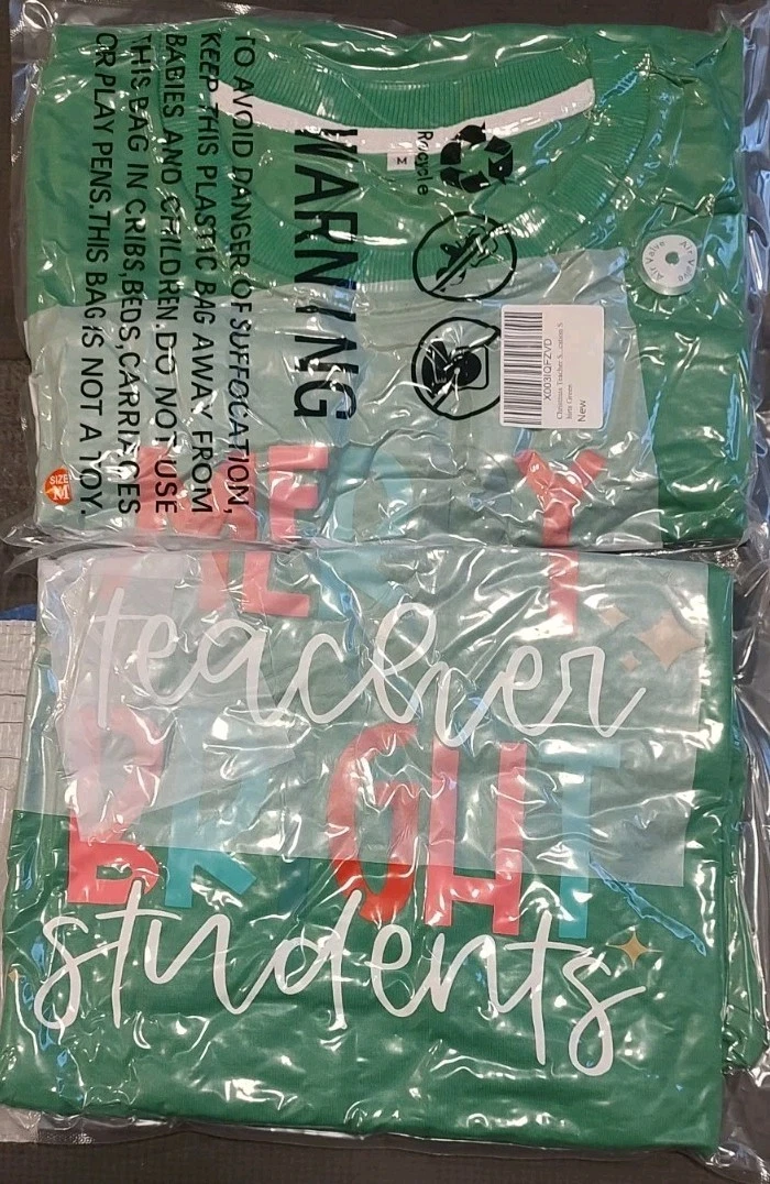 VETEMENTS Felpa Holiday leggera allegra insegnante brillante studente taglia media