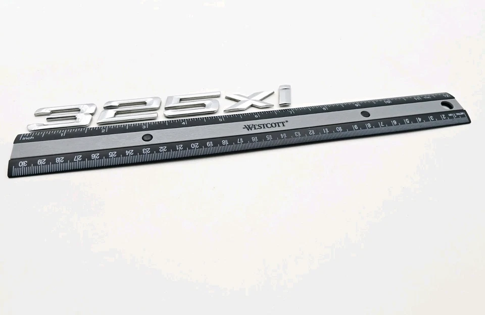 BMW 325XI 325 XI 1999-2006 MALETERO TRASERO CROMO EMBLEMA LOGOTIPO INSIGNIA SÍMBOLO OEM Foto 2 de 3