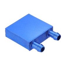 Aluminum Water Cooling Block 40x40x12mm Liquid Cooler Heat Sink, Blue