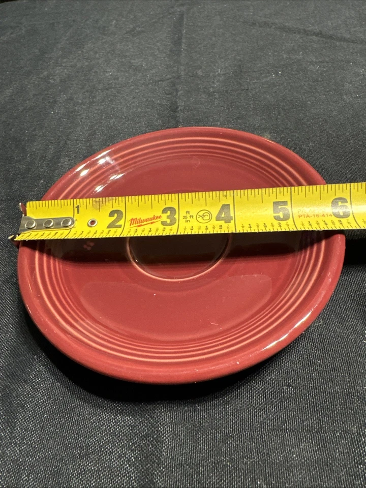 FIESTA Scarlet Red 6”Saucer Cup Plate - Image 2 of 4