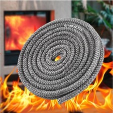 Glasfaser Dichtschnur 6mmx2,5m hitzebest&auml;ndig 800&deg;C f&uuml;r Holzofen Kamin
