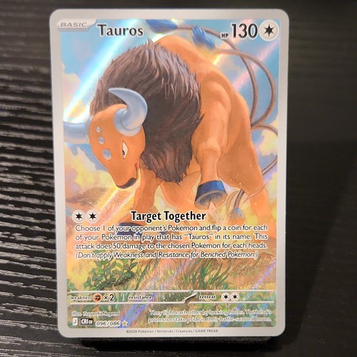 Tauros 96/86 Illustration Rare Pokemon Chaos Rising ME04 CRI NM