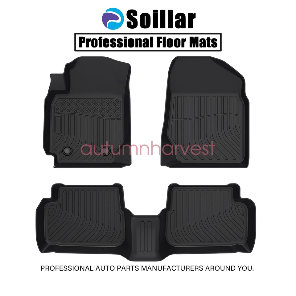 Tapetes forrados para Toyota Corolla 2000-2006 4 puertas delantero-trasero todo tipo de clima TPE Foto 2 de 4