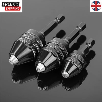 Mini schlüsselloses Bohrfutter 0,3-8 mm 1/4 Zoll Sechskantschaft Schnellwechseladapter für Bohrer