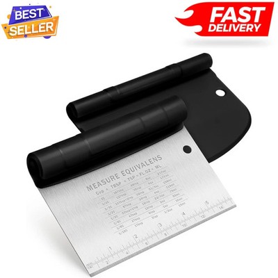 Bench Scraper for Baking Stainless Steel Dough Cutter and Scraper Tool Kitchen