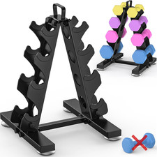 Tomcare 6-Tier 5-Tier 4-Tier Dumbbell Rack Stand Only, Weight Rack for Home Gym