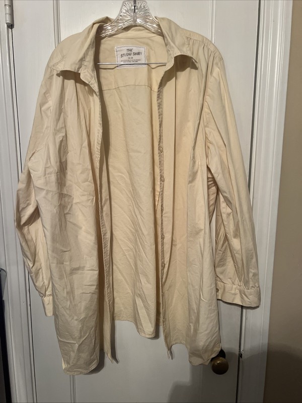 Avenue The Studio Shirt Size 26/28 Yellow