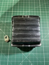 Vintage Original 1986 Honda Spree Petcock Cover OEM Black With Holder Tab NQ50