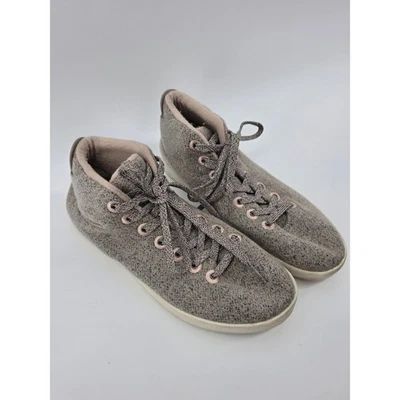 Zapatilla deportiva Allbirds Wool Piper Mid High Top gris lana merino para mujer talla 10 - Imagen 1 de 4
