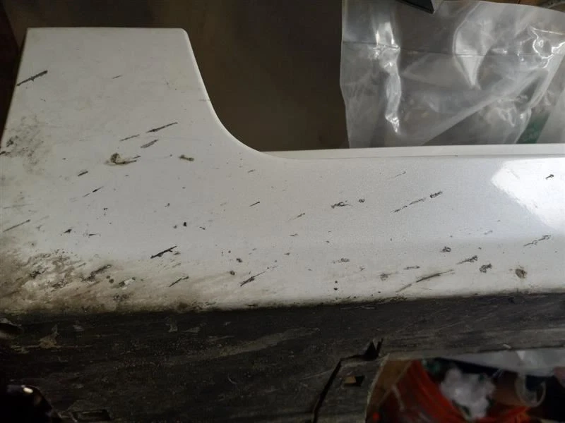 12 13 14 15 16 17 18 Toyota Prius V Driver Left Rocker Panel White 070 - Image 4 of 4