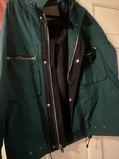 Vintage Towne From London Fog Rain Jacket With Packable Hood (small)