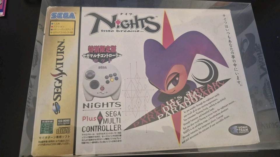 Sega Saturn Nights Into Dreams... Paquete de Navidad Controlador y caja solamente! Foto 2 de 4