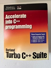 Borland Turbo C  Suite CD-ROM, 3.5" Disk, DOS, original packaging 