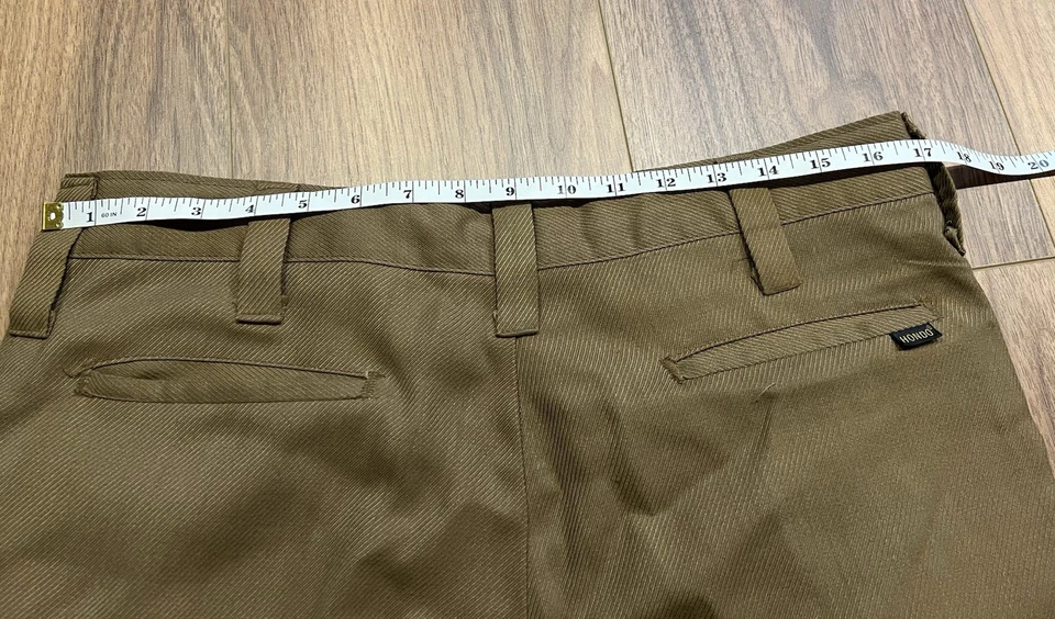 True American 复古 20 世纪 60 年代卡其色长裤腰围 34 英寸内缝 29 英寸 — 第 2/4 张图片