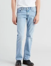 NEW MENS LEVIS 527 BLUE JEANS BOOTCUT LEG SLIM THIGH SIZE 40 X 30 055270569