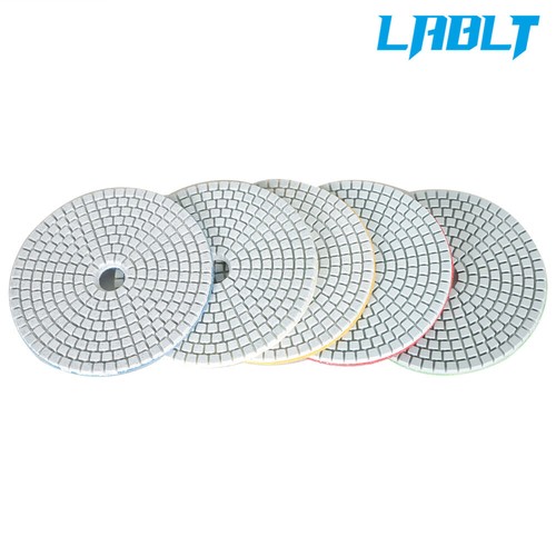 LABLT 5" Diamond Concrete Polishing Pads Wet Dry Set for Quartz Marble Stone - Picture 6 of 10