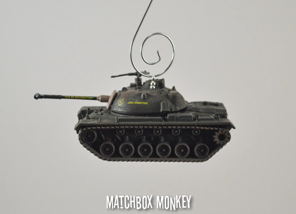 USA M48-A3 Tank Vietnam War Era Army USMC Christmas Ornament 1/72 A1 1954, 1955 - Image 2 of 4