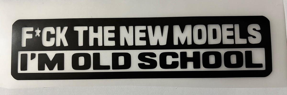 Old School Funny VW DUB Decal Sticker - Vinyl Logo For Car, Van, Laptop 4 thumbnail image