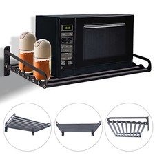 Wall Mount Microwave Oven Bracket Kitchen Microwave Storage Rack Holder Shelf
