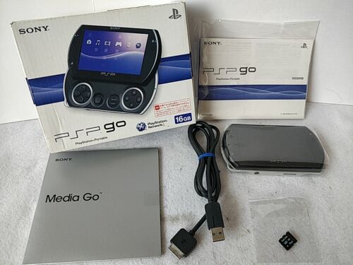 Sony PSP Go PLAYSTATION Portable Console, Manuel, Batterie Câble, Boîte -e0810- - 第 1/12 張圖片