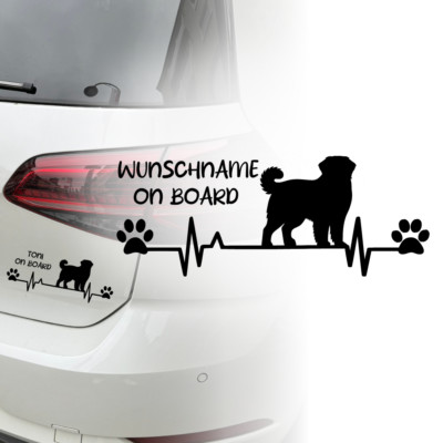 Auto Aufkleber | Berner Sennenhund | Hund  | Wunschname on Board | Sticker 383