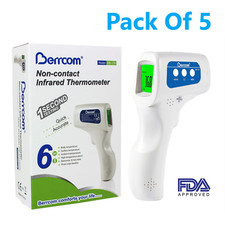 Berrcom JXB-178 Non-Contact Infrared Forehead Thermometer FDA APPROVED - 5 Pack