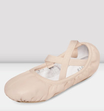 Bloch L47704 Girls Light Pink Odette Leather Ballet Shoes Size 10B