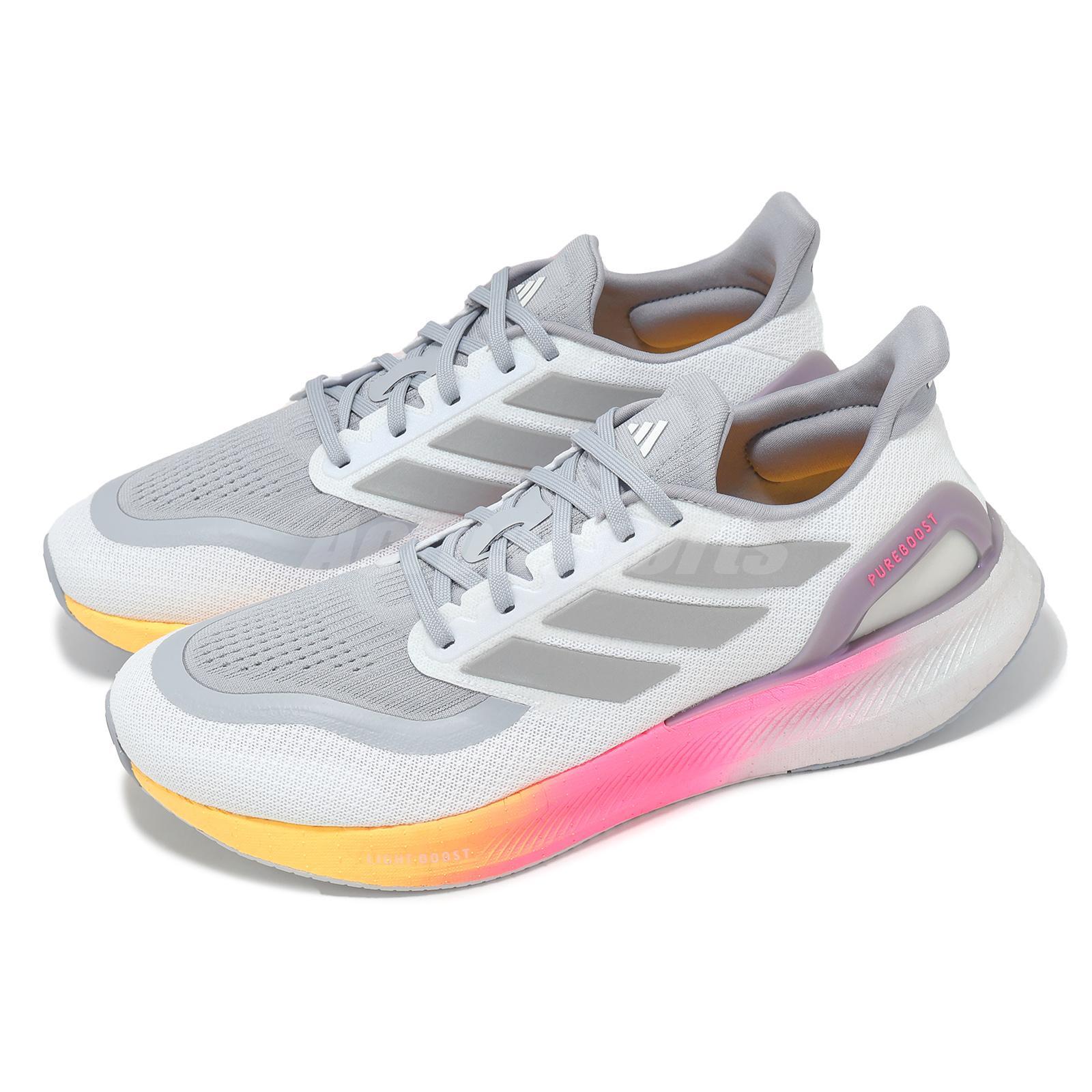 Обувь adidas Pureboost 5 Белый серебристый металлик Spark Мужская для шоссейного бега IE8463