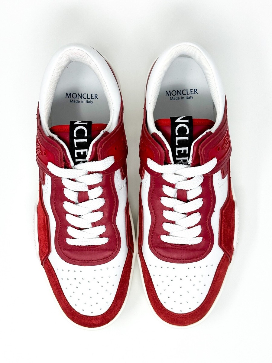Moncler Men's Promyx Space Low Top Sneakers Red/White 8 US / 41 EU