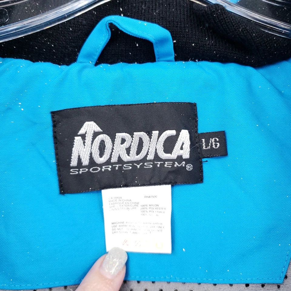 Jaqueta de esqui Nordica masculina L grande Vertech manga comprida snowboard vintage - Imagem 3 de 4