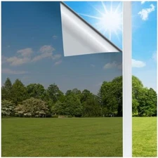 One-Way Window Privacy Film Daytime Reflective Mirror Window Tint UV Blocking