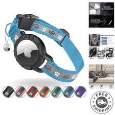 Reflective AirTag Cat Collar, Integrated Cat Tracker Collar with Air Tag Hold...