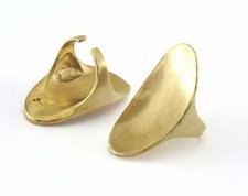 Adjustable Ring Raw Brass 18mm 8US inner size - Adjustable  3071