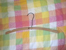 Vintage Wooden Hanger from The New York Hilton at Rockefeller Center Wood Cool 