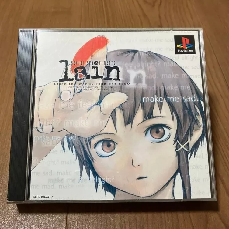 PlayStation Software serial experiments lain Video Game Japan 1998  SLPS-01603